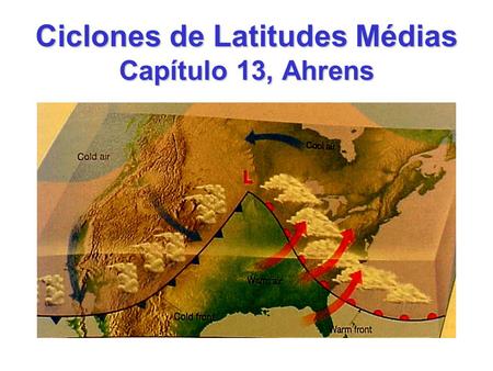 Ciclones de Latitudes Médias Capítulo 13, Ahrens