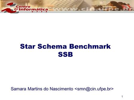 Star Schema Benchmark SSB