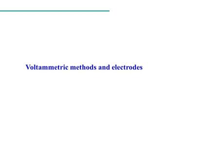 Voltammetric methods and electrodes