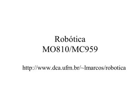 Robótica MO810/MC959