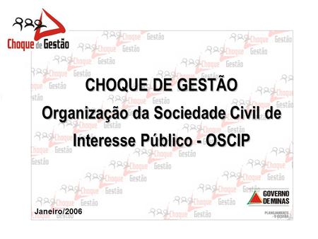 Organização da Sociedade Civil de Interesse Público - OSCIP