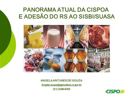 PANORAMA ATUAL DA CISPOA E ADESÃO DO RS AO SISBI/SUASA