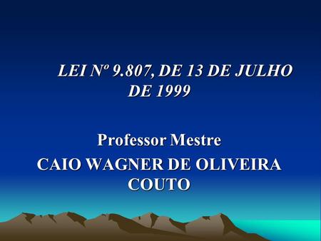 CAIO WAGNER DE OLIVEIRA COUTO