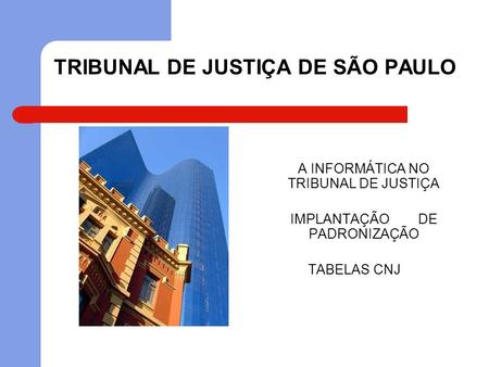 TRIBUNAL DE JUSTIÇA DE SÃO PAULO