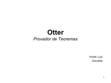 Otter Provador de Teoremas