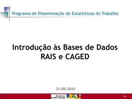 Introdução às Bases de Dados RAIS e CAGED