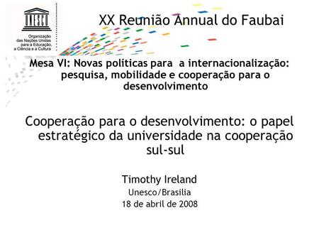 XX Reunião Annual do Faubai