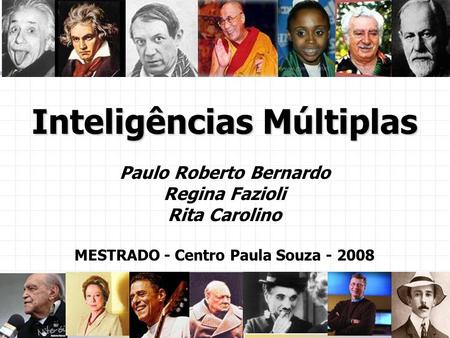 Paulo Roberto Bernardo MESTRADO - Centro Paula Souza