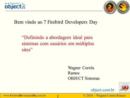 Bem vindo ao 7 Firebird Developers Day