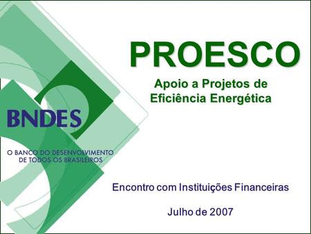 Eficiência Energética Encontro com Instituições Financeiras
