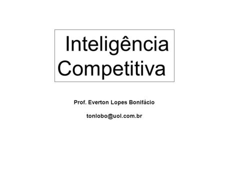 Prof. Everton Lopes Bonifácio