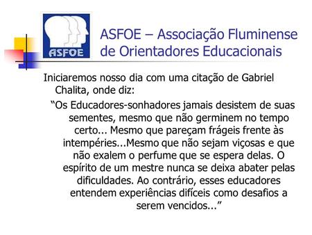 ASFOE – Associação Fluminense de Orientadores Educacionais