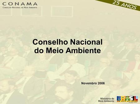 Conselho Nacional do Meio Ambiente Novembro 2006.