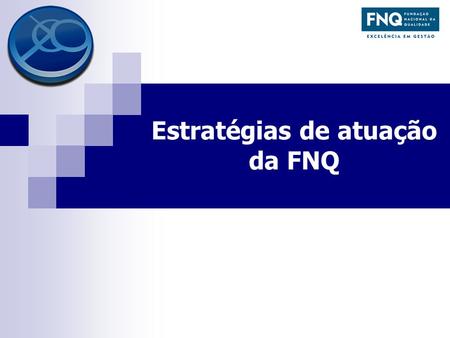Estratégias de atuação da FNQ
