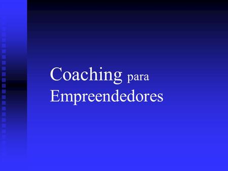 Coaching para  Empreendedores