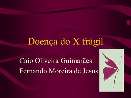 Caio Oliveira Guimarães Fernando Moreira de Jesus