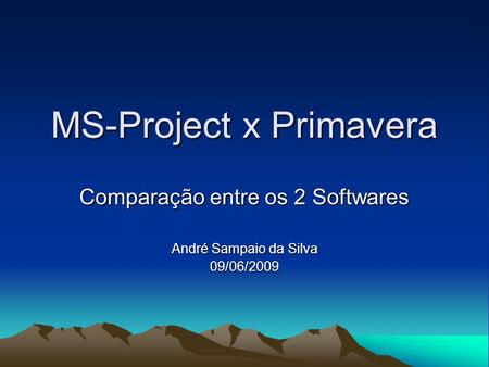 MS-Project x Primavera