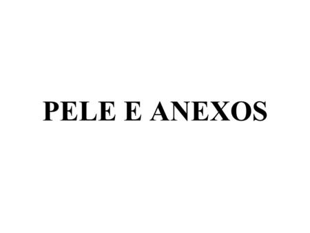 PELE E ANEXOS.