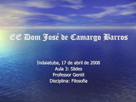 EE Dom José de Camargo Barros
