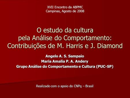Grupo Análise do Comportamento e Cultura (PUC-SP)