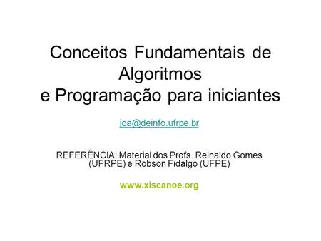 Conceitos Fundamentais de Algoritmos e Programação para iniciantes