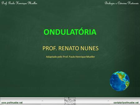 Prof. Paulo Henrique MuellerBiologia e Ciências Naturais ONDULATÓRIA PROF. RENATO NUNES Adaptado pelo Prof.