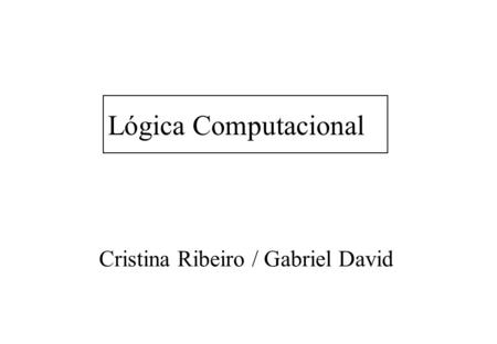 Cristina Ribeiro / Gabriel David