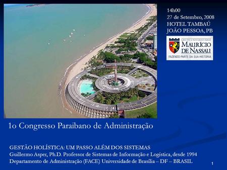 1o Congresso Paraibano de Administração
