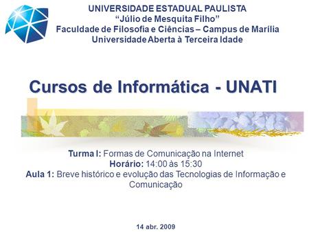 Cursos de Informática - UNATI