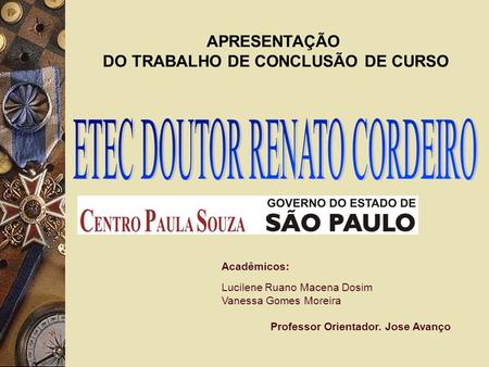 DO TRABALHO DE CONCLUSÃO DE CURSO