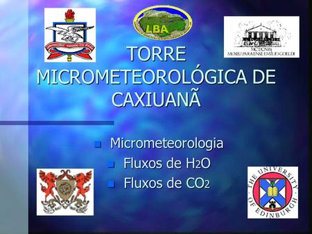 TORRE MICROMETEOROLÓGICA DE CAXIUANÃ