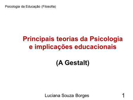 Psicologia da Educação (Filosofia)