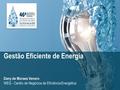 Dany de Moraes Venero WEG - Centro de Negócios de Eficiência Energética Gestão Eficiente de Energia.