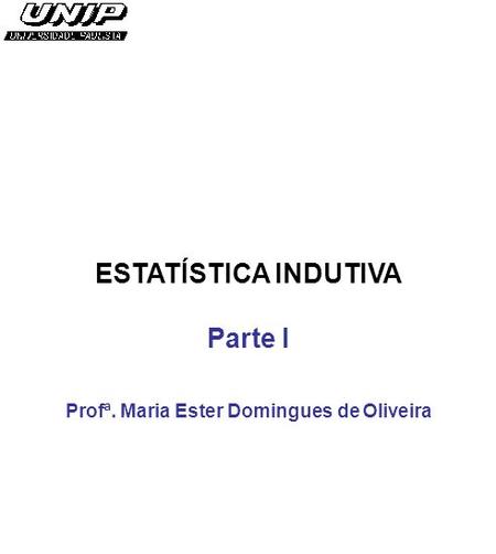 Profª. Maria Ester Domingues de Oliveira