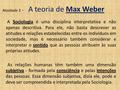 Atividade 3 - A teoria de Max Weber