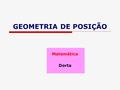 GEOMETRIA DE POSIÇÃO Matemática Dorta.