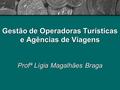 Gestão de Operadoras Turísticas e Agências de Viagens Profª Lígia Magalhães Braga.