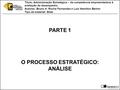 PARTE 1 O PROCESSO ESTRATÉGICO: ANÁLISE Título: Administração Estratégica – da competência empreendedora à avaliação de desempenho Autores: Bruno H. Rocha.