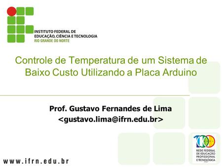 Prof. Gustavo Fernandes de Lima