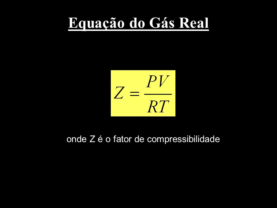 Equação de estado de um gás ideal