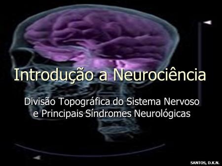 Introdução a Neurociência
