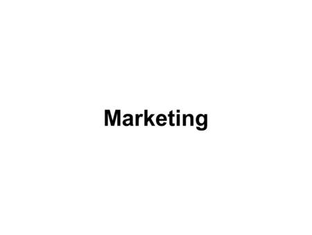 Marketing. 1. Marketing 1.1 O que é marketing? American Marketing Association: Marketing é o processo de planejar e executar a concepção, a determinação.