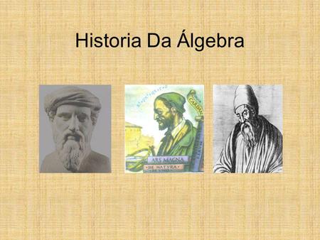 Historia Da Álgebra.