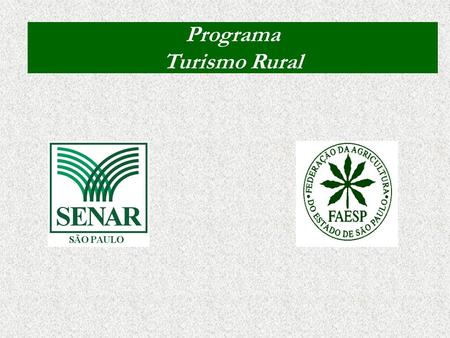 Programa Turismo Rural.