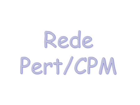 Rede Pert/CPM.