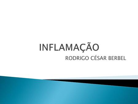 INFLAMAÇÃO RODRIGO CÉSAR BERBEL.