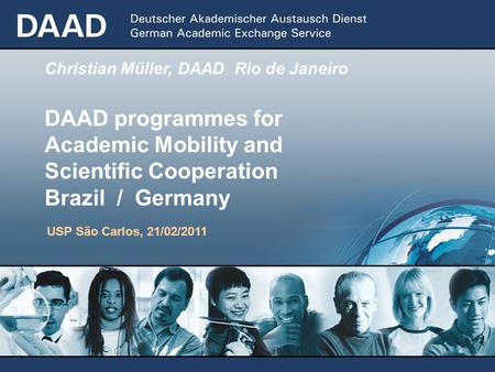 Academic Mobility and Scientific Cooperation Brazil / Germany