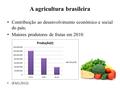 A agricultura brasileira