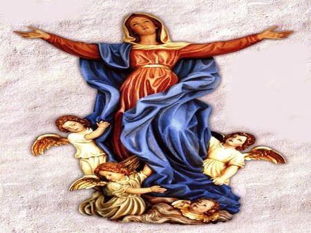 Hoje celebramos a Assunção de Maria aos Céus Virgem adormecida.