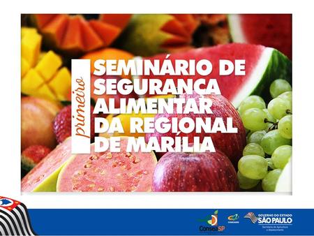 Palestra: A importância do fortalecimento do Sistema Nacional de Segurança Alimentar e Nutricional Sustentável – SISAN José Valverde Machado Filho 22/08/2016.